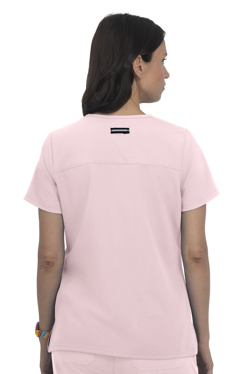 koi Next Gen Hustle and Heart Women's 3-Pocket Stretch Scrub Top