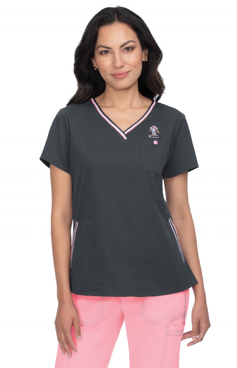 tokidoki by koi Ashley Women's 3-Pocket Limited Edition Scrub Top