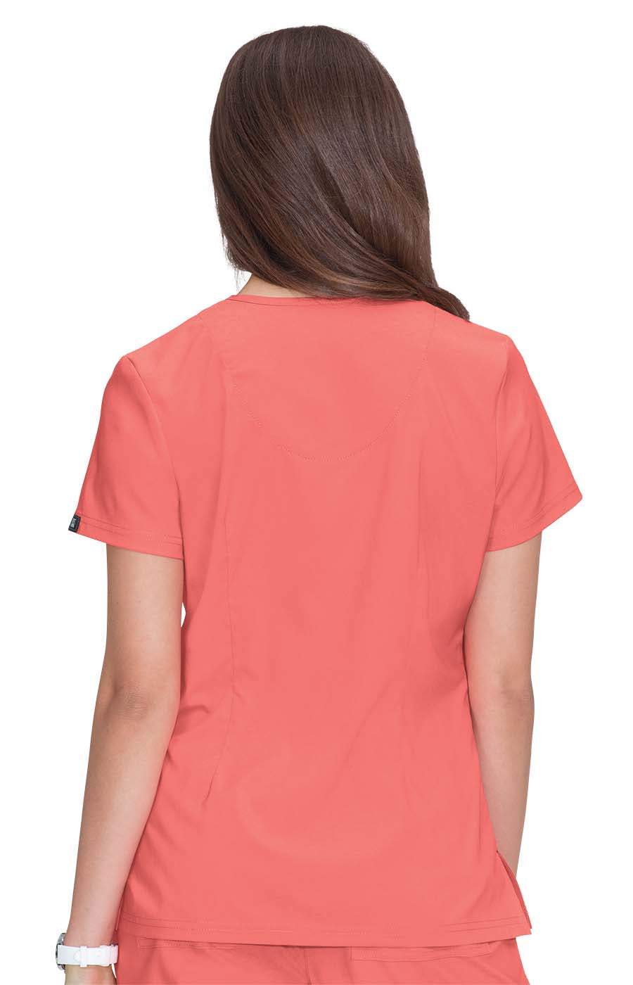 koi Basics Katie Women's 4-Pocket Mock-Wrap Scrub Top