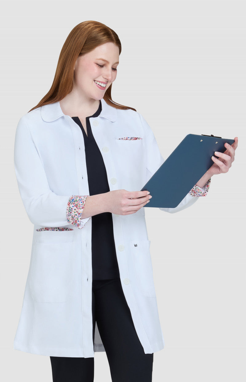 koi Scrubs Essentials Fusion Women's 4-Pocket Lab Coat