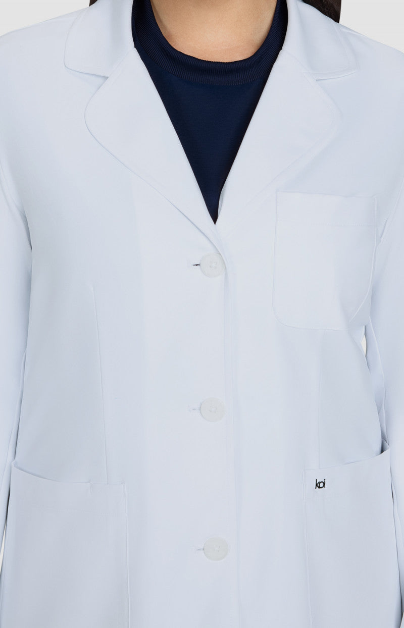 koi Scrubs Essentials Amelia Women’s Water Repellent 5-Pocket Lab Coat