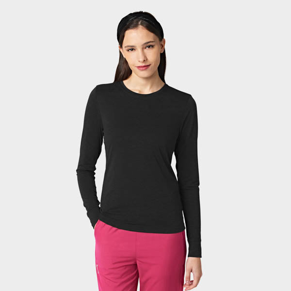 Womens Crew Neck Long Sleeve Tee
