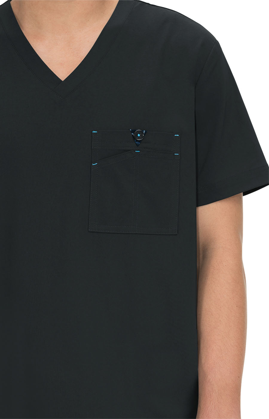 koi Basics Bryan Men's 1-Pocket Tuck-In Scrub Top