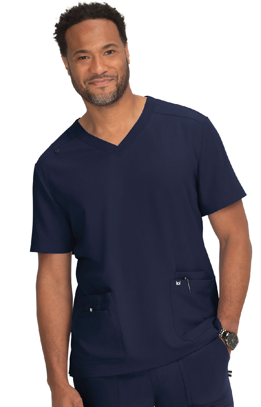 koi Next Gen Free to Be Men's 4-Pocket Scrub Top