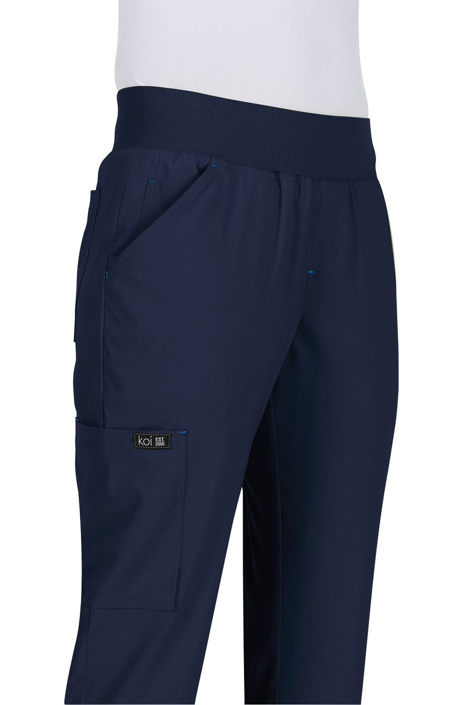 koi Basics Laurie Women's 6-Pocket Yoga-Style Scrub Pants