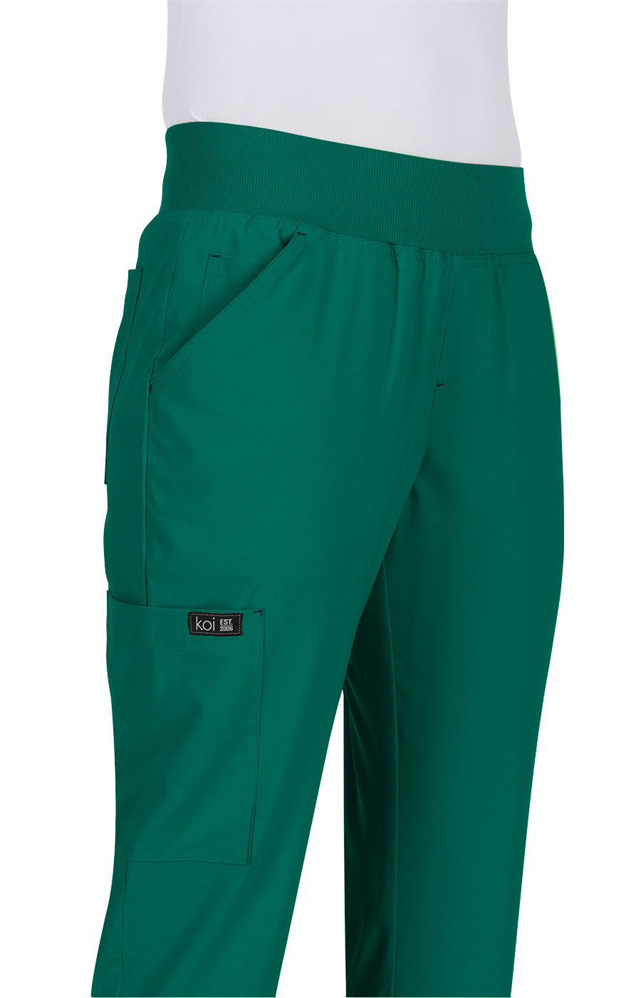 koi Basics Laurie Women's 6-Pocket Yoga-Style Scrub Pants