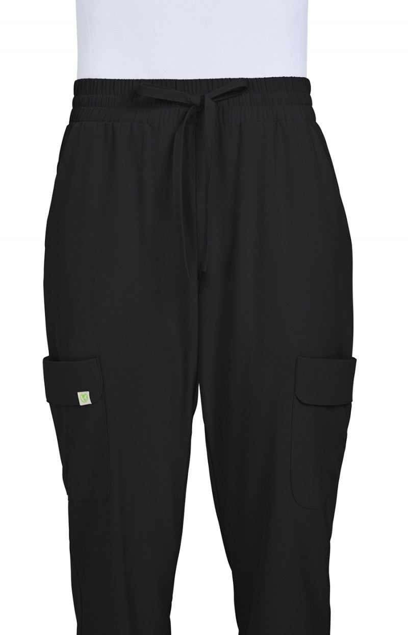 Planet koi Terra Women's 6-Pocket Jogger-Style Eco-Friendly Scrub Pant