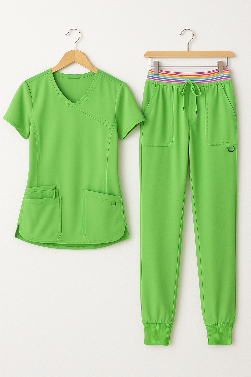 ქალის სამედიცინო კომპლექტი — M ისეთი ზედა + S შარვალი