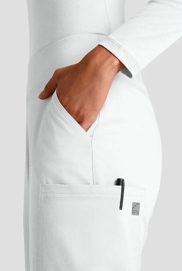 Butter-Soft STRETCH Women's 4-Pocket Knit Waistband Yoga Scrub Pants