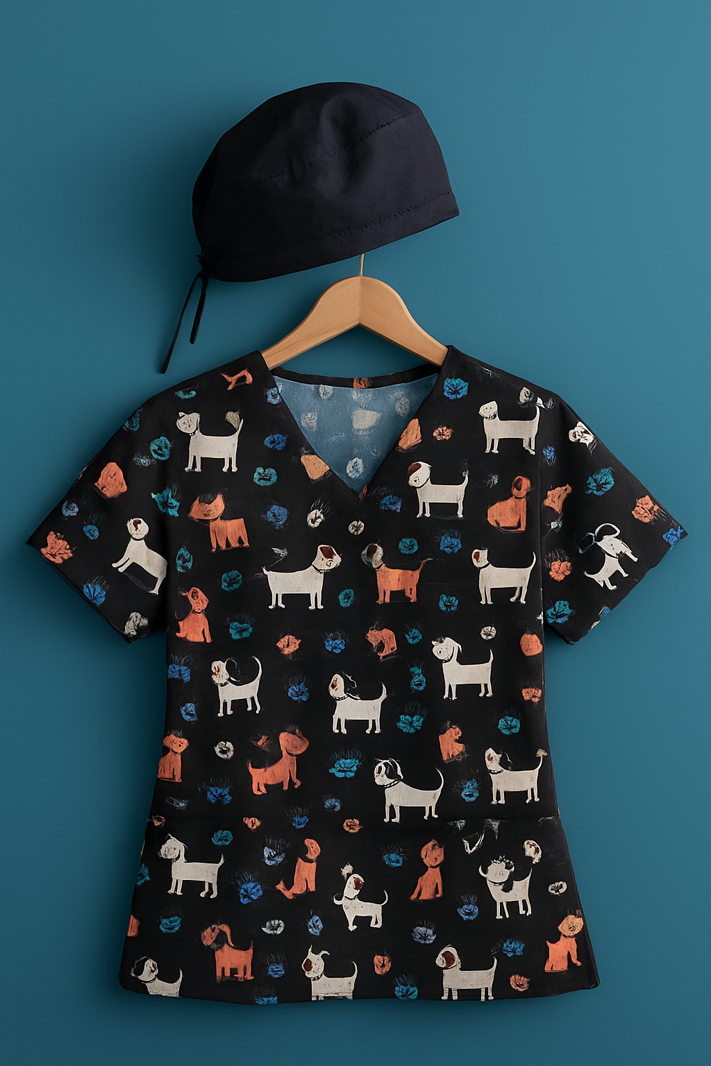 ქალის სამედიცინო კომპლექტი — M ზემოთ + ქუდი