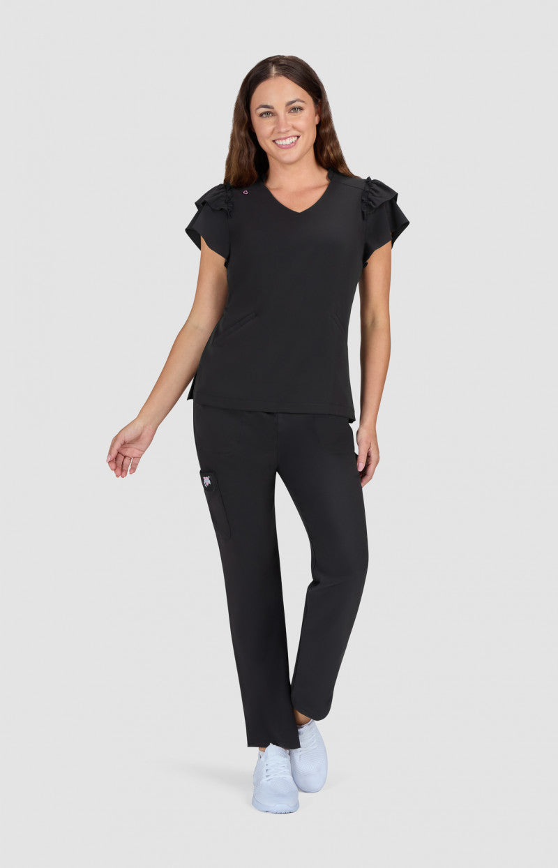 Betsey Johnson Clary Women's 2-Pocket Scrub Top