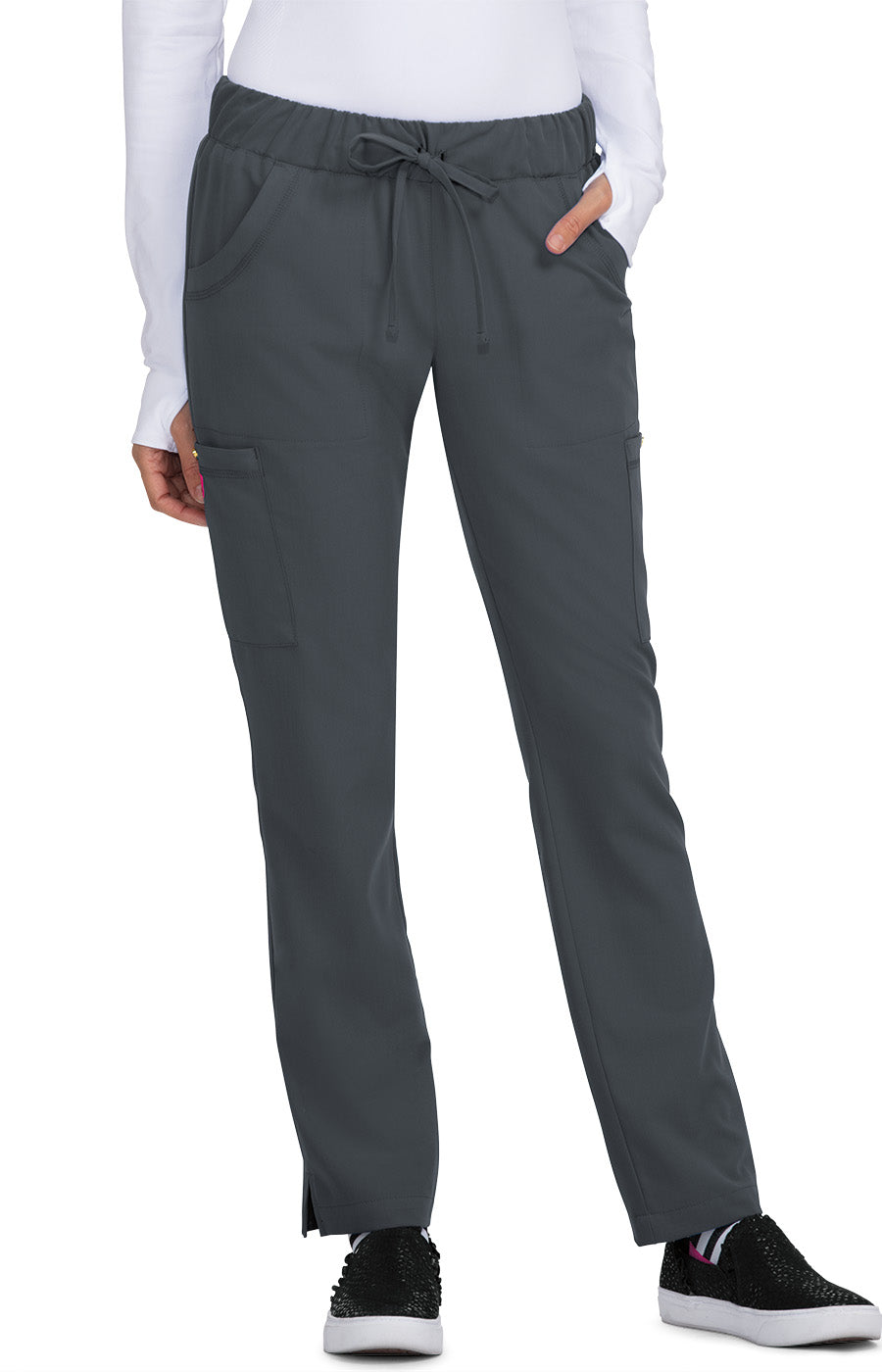 Betsey Johnson Buttercup Women's 6-Pocket Slim Fit Scrub Pants
