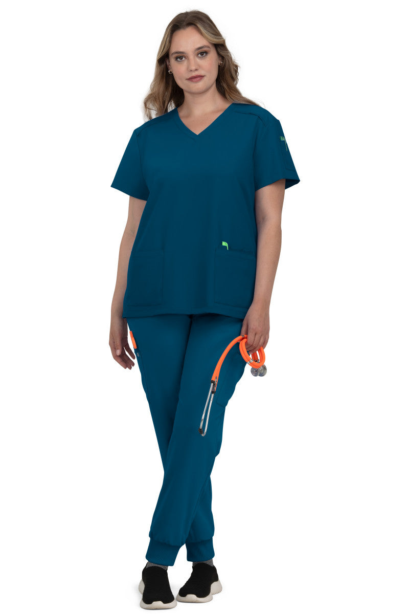 koi Cardi Women's 3-Pocket V-Neck Scrub Top