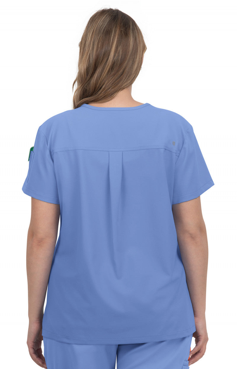koi Cardi Women's 3-Pocket V-Neck Scrub Top