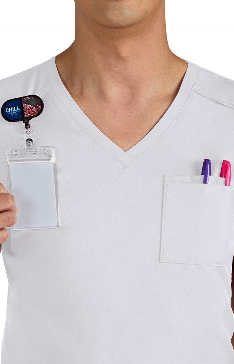 Cureology Arthro Men's 2-Pocket V-Neck Scrub Top