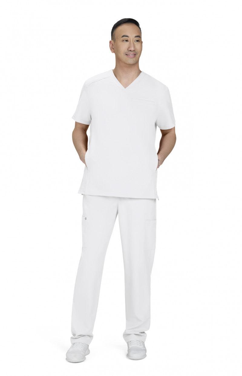 Cureology Stasis Men's 3-Pocket V-Neck Scrub Top