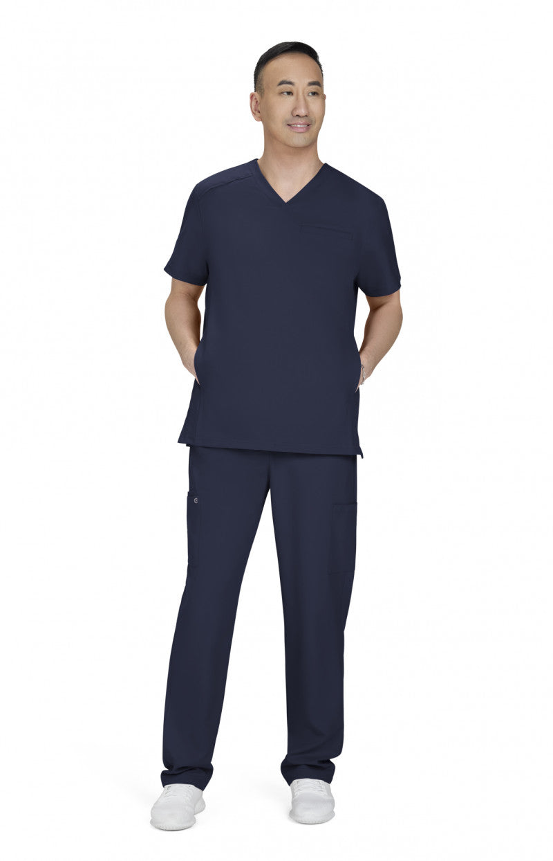 Cureology Stasis Men's 3-Pocket V-Neck Scrub Top