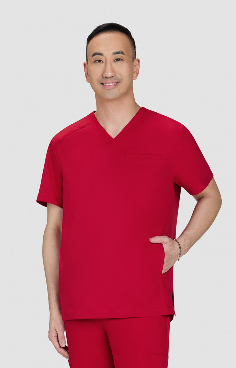 Cureology Stasis Men's 3-Pocket V-Neck Scrub Top