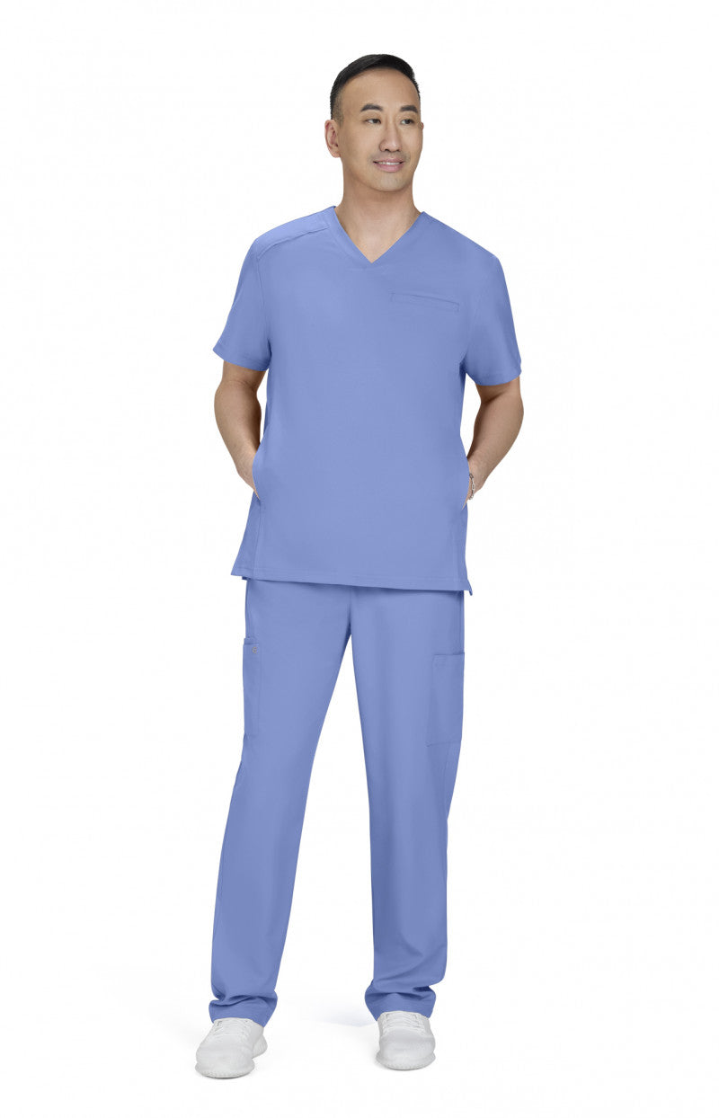 Cureology Stasis Men's 3-Pocket V-Neck Scrub Top