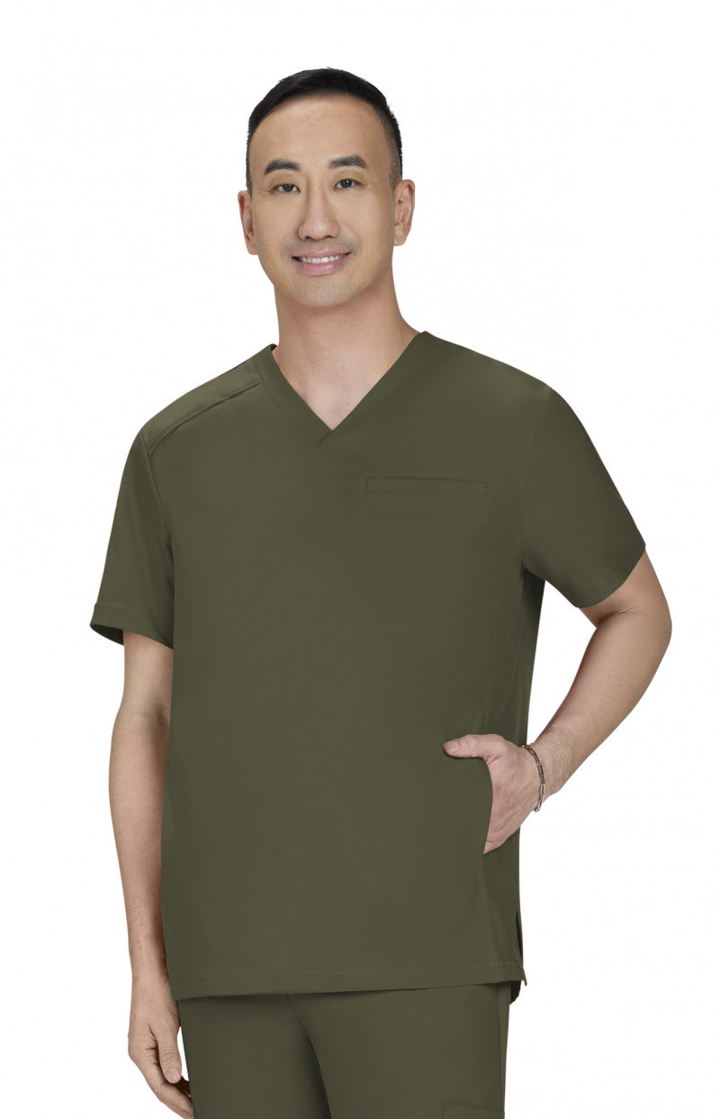 Cureology Stasis Men's 3-Pocket V-Neck Scrub Top