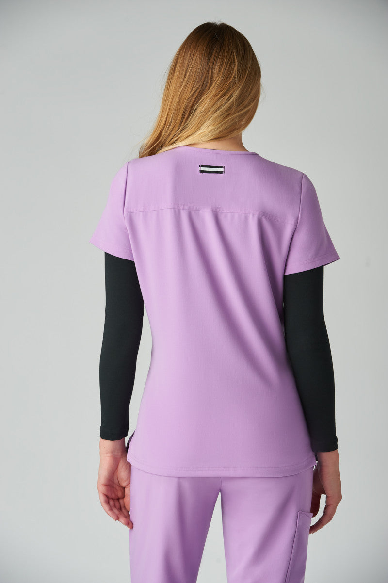 koi Next Gen Hustle and Heart Women's 3-Pocket Stretch Scrub Top