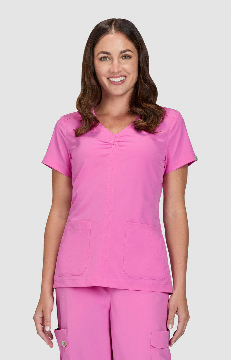 Planet koi Enik Women's 2-Pocket Eco-Friendly Scrub Top
