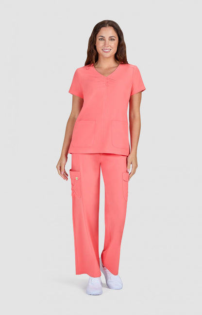 Planet koi Enik Women's 2-Pocket Eco-Friendly Scrub Top