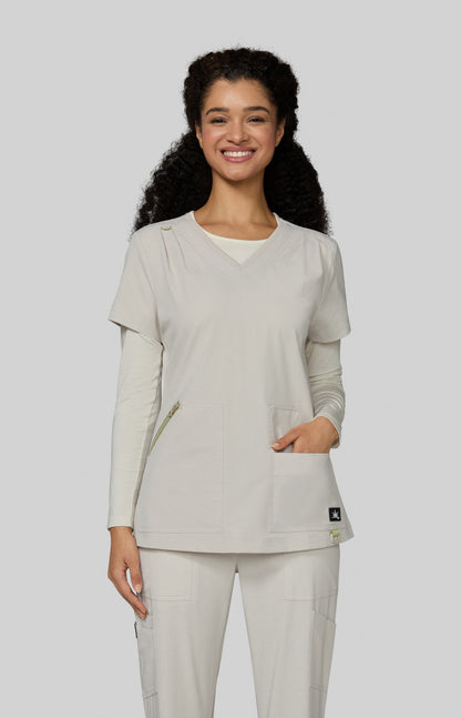 Solis x koi Sari Women's Top Bone