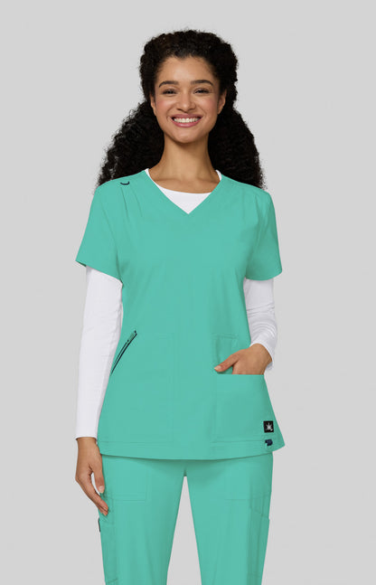 Solis x koi Sari Women's Top Sea Green