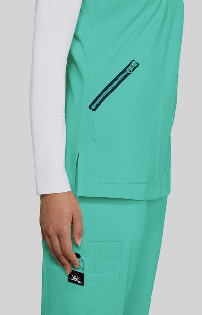 Solis x koi Sari Women's Top Sea Green