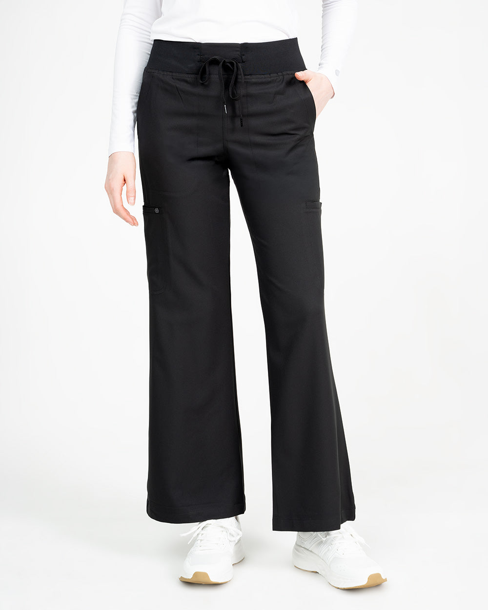 Studio Wide Leg Flare Pant Black