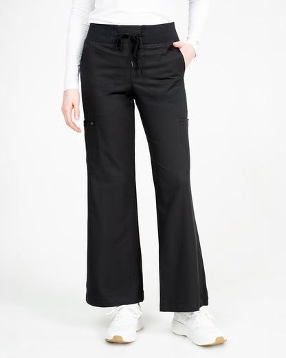 Studio Wide Leg Flare Pant Black