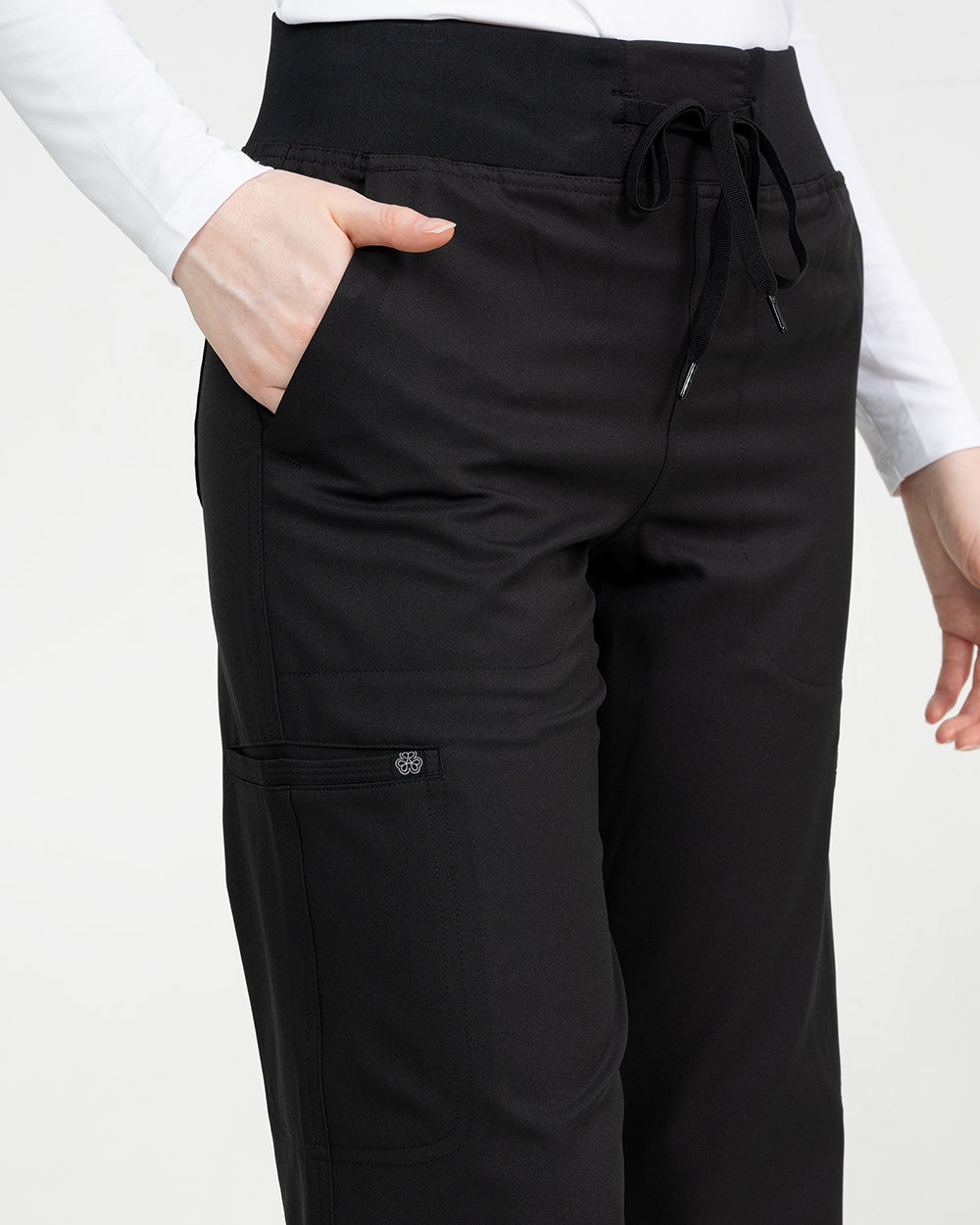 Studio Wide Leg Flare Pant Black