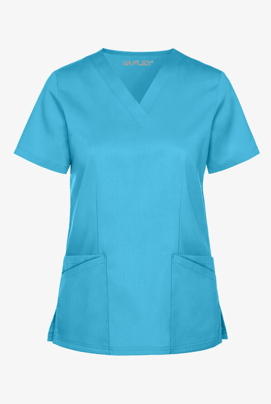 UA Flex2 Women's 4-Pocket V-Neck STRETCH Scrub Top