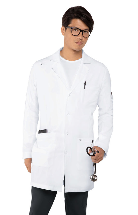 koi Scrubs Essentials His Everyday Men's 5-Pocket Stretch Lab Coat