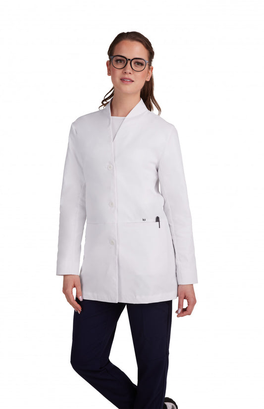 koi Scrubs Essentials Care Women's 4-Pocket Stretch Lab Coat