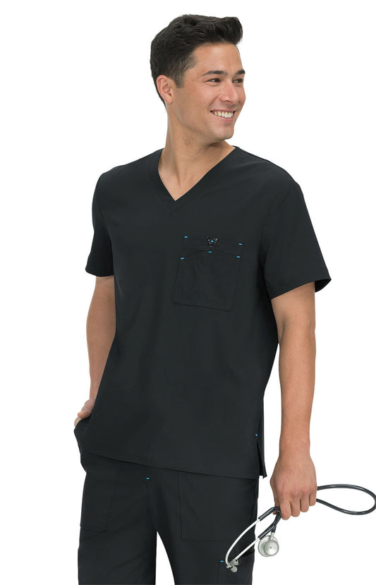 koi Basics Bryan Men's 1-Pocket Tuck-In Scrub Top