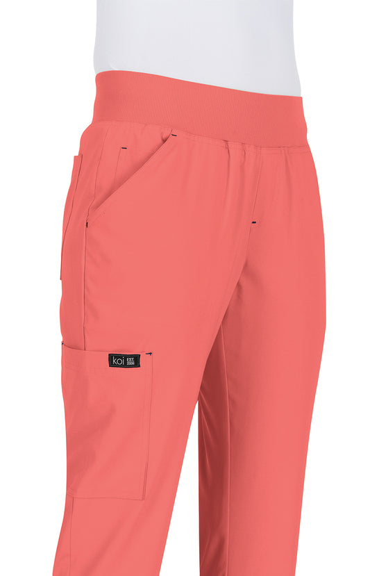 koi Basics Laurie Women's 6-Pocket Yoga-Style Scrub Pants