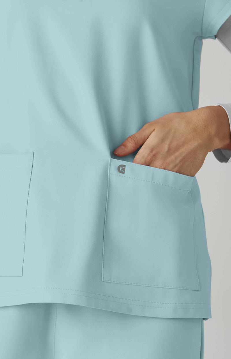 Cureology Reese Women's Top Blue Steal