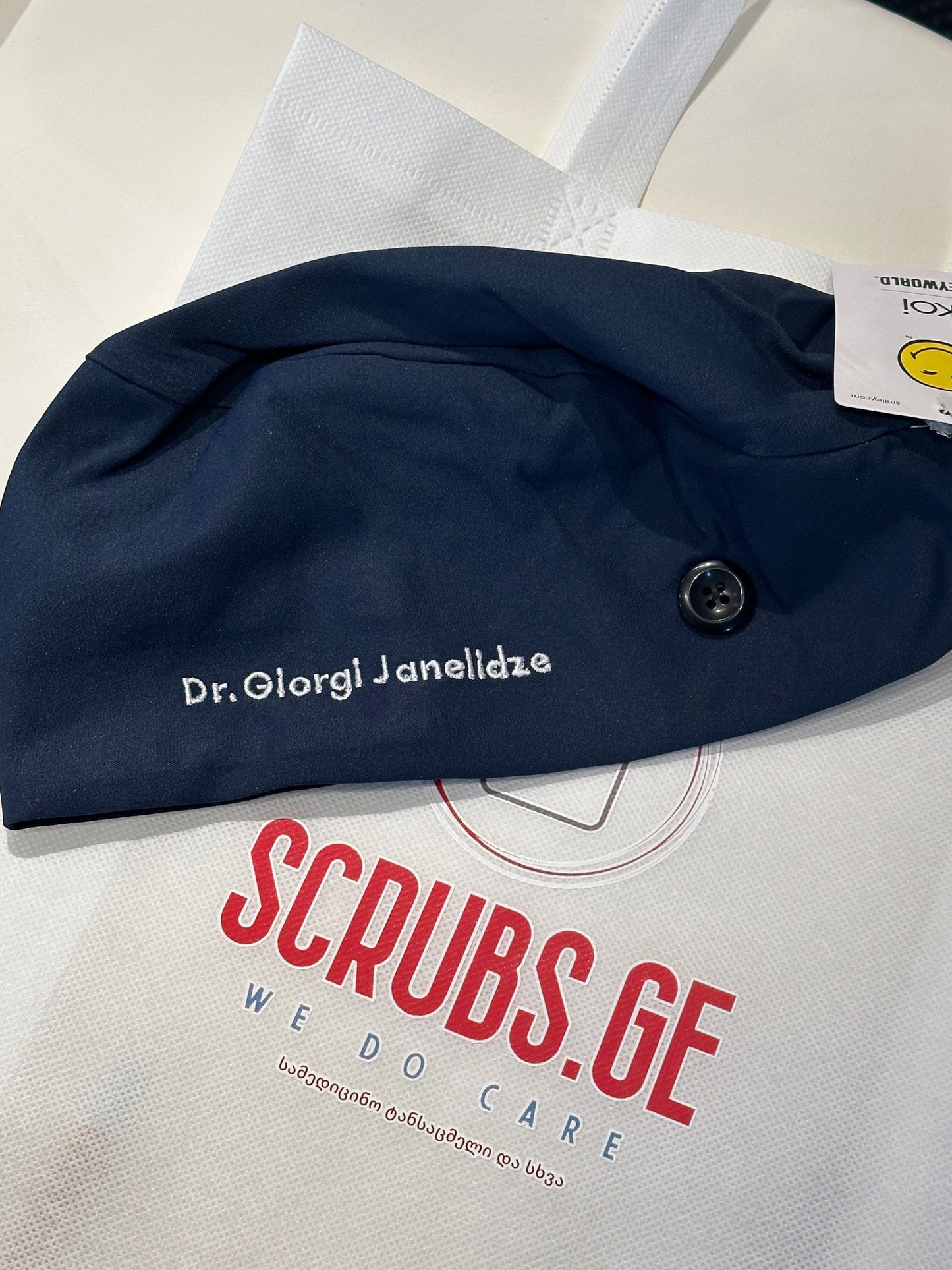 Personalised embroidery in Glacial