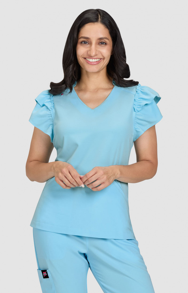 Betsey Johnson Clary Women's 2-Pocket Scrub Top