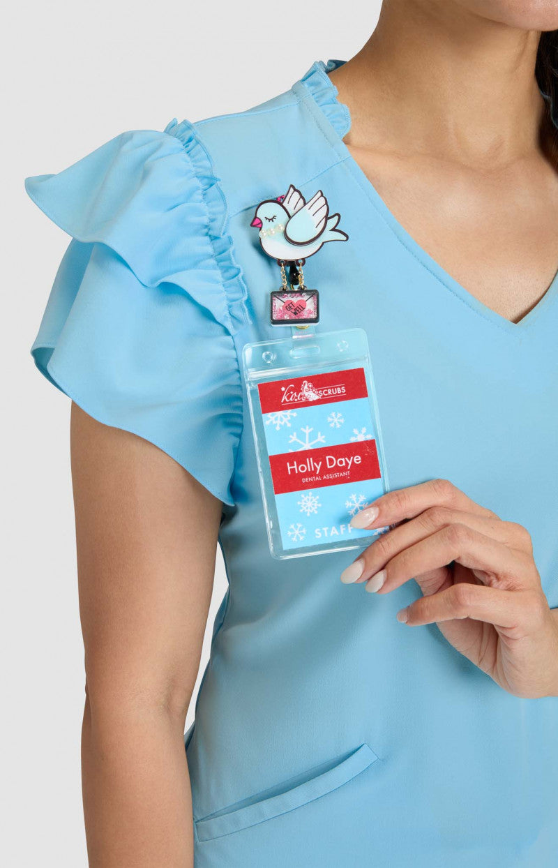 Betsey Johnson Clary Women's 2-Pocket Scrub Top