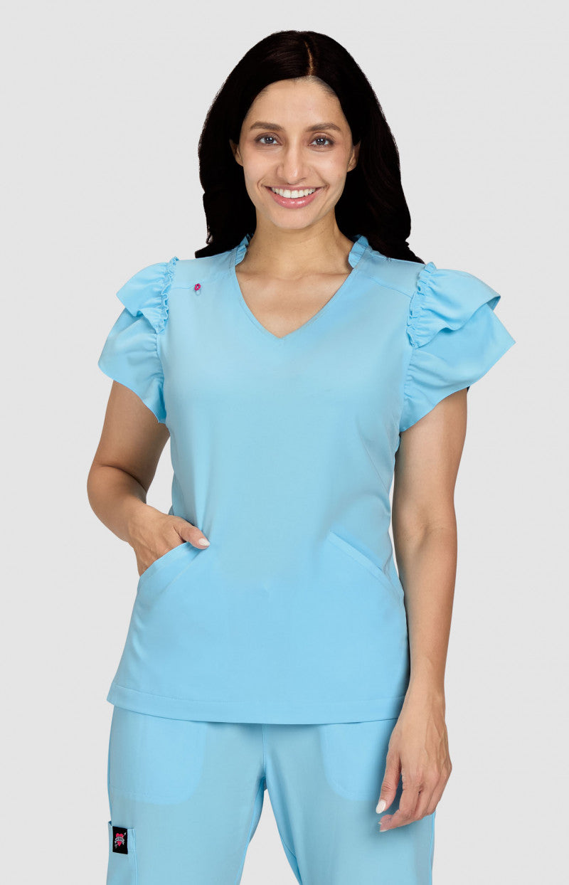 Betsey Johnson Clary Women's 2-Pocket Scrub Top