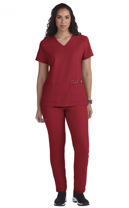 Cureology x koi Cardi Women's Top Ruby