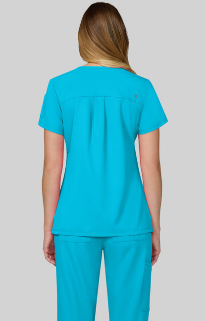 Cureology x koi Cardi Women's Top Electric Blue