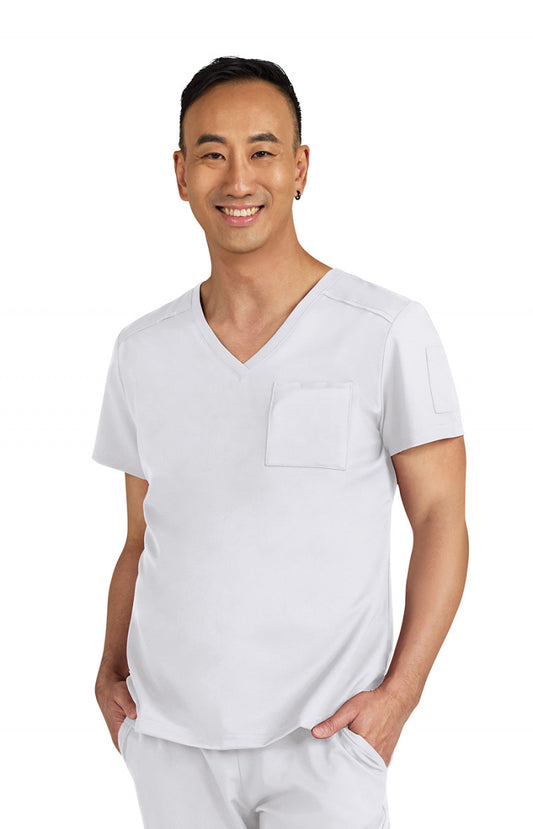 Cureology Arthro Men's 2-Pocket V-Neck Scrub Top