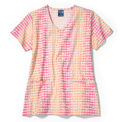 Zoe+Chloe Border Print Top