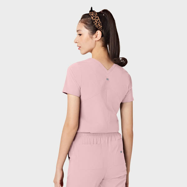 Women's Two-Pocket Tuck Band VALENCIA V-Neck Top